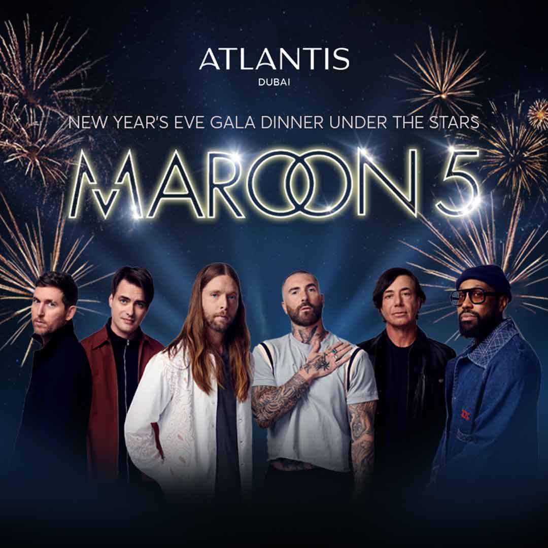 جشن سال نو میلادی در هتل آتلانتیس دبی با مارون 5